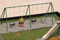 Quadruple Playground Swing with 8 legs - RS-0037-Q-76