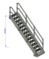 Metal Stairs no platform - RC-220#-A-76
