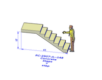 Precast Concrete stairs - RC-290#-A-76