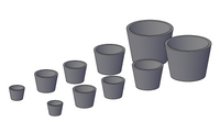 Straight Planter Pots (set of 10) - RG-0021