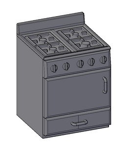 Cooker no grill with plain door - RH-0013-A-76