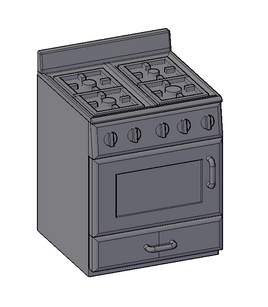Cooker no grill with glass door - RH-0019-A-76