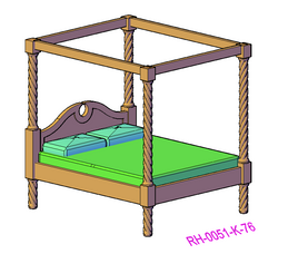 Four Poster Bed - RH-0051-#-76