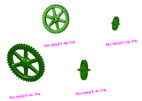Cast Iron Gear Wheels - RI-0027-#-76