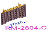 Low Brick Wall with Brick capping - RM-28XX-X-76