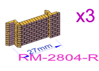 Low Brick Wall with Brick capping - RM-28XX-X-76