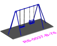 Double Playground Swing with 6 legs - RS-0037-B-76